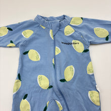 Load image into Gallery viewer, Unisex Bonds, Organics zip Wondersuit / zippy / romper, GUC, size 0000,