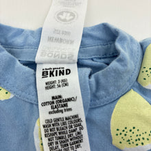 Load image into Gallery viewer, Unisex Bonds, Organics zip Wondersuit / zippy / romper, GUC, size 0000,