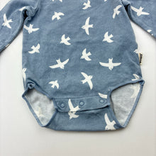 Load image into Gallery viewer, Unisex Bonds, long sleeve bodysuit / romper, birds, FUC, size 0000,