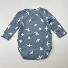 Load image into Gallery viewer, Unisex Bonds, long sleeve bodysuit / romper, birds, FUC, size 0000,