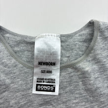 Load image into Gallery viewer, Unisex Bonds, long sleeve bodysuit / romper, EUC, size 0000,