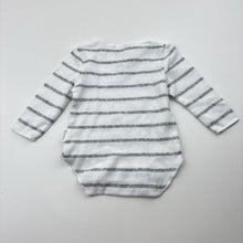 Load image into Gallery viewer, Unisex Bonds, ribbed long sleeve bodysuit / romper, EUC, size 0000,