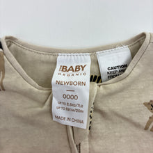Load image into Gallery viewer, Unisex Cotton On, stretchy organic cotton blend zip coverall / romper, EUC, size 0000,
