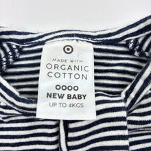 Load image into Gallery viewer, Unisex Target, stretchy organic cotton blend zip coverall / romper, EUC, size 0000,