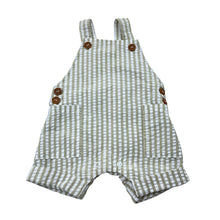Load image into Gallery viewer, Unisex Baby Baby, striped overalls / shortalls, EUC, size 0000,