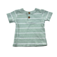 Load image into Gallery viewer, Unisex Baby Baby, ribbed stretchy henley top, GUC, size 0000,