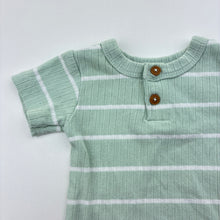 Load image into Gallery viewer, Unisex Baby Baby, ribbed stretchy henley top, GUC, size 0000,