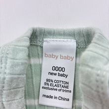 Load image into Gallery viewer, Unisex Baby Baby, ribbed stretchy henley top, GUC, size 0000,