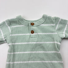 Load image into Gallery viewer, Unisex Baby Baby, ribbed stretchy henley top, GUC, size 0000,