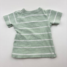 Load image into Gallery viewer, Unisex Baby Baby, ribbed stretchy henley top, GUC, size 0000,
