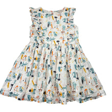 Load image into Gallery viewer, Girls Fox &amp; Finch, lined lightweight cotton dress, EUC, size 4, L: 54cm