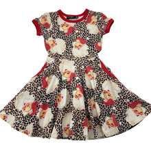 Load image into Gallery viewer, Girls Rock Your Kid, stretchy waisted Christmas Santa dress, GUC, size 4, L: 55cm
