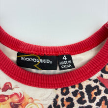 Load image into Gallery viewer, Girls Rock Your Kid, stretchy waisted Christmas Santa dress, GUC, size 4, L: 55cm