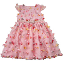 Load image into Gallery viewer, Girls Origami, lined tulle party dress, butterflies, light mark on waistband, FUC, size 4, L: 56cm