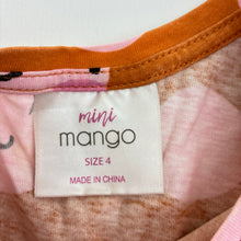 Load image into Gallery viewer, Girls Mango, cotton casual dress, small marks on front, FUC, size 4, L: 50cm