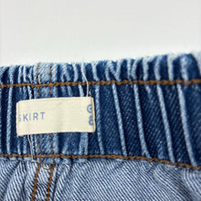 Load image into Gallery viewer, Girls Target, blue denim skirt, elasticated, EUC, size 8,