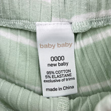Load image into Gallery viewer, Unisex Baby Baby, ribbed stretchy shorts, elasticated, GUC, size 0000,