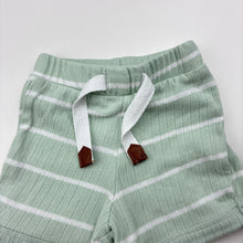 Load image into Gallery viewer, Unisex Baby Baby, ribbed stretchy shorts, elasticated, GUC, size 0000,