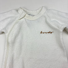 Load image into Gallery viewer, Unisex Bonds, terry zip coverall / romper, GUC, size 0000,