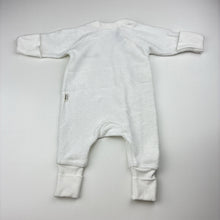 Load image into Gallery viewer, Unisex Bonds, terry zip coverall / romper, GUC, size 0000,