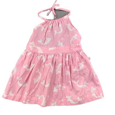 Fred Bare pink lightweight cotton halter-neck dress, mermaids, size 00, Pre-loved