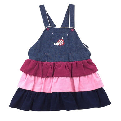 Jack & Milly denim & corduroy overalls / pinafore dress, size 0, Pre-loved