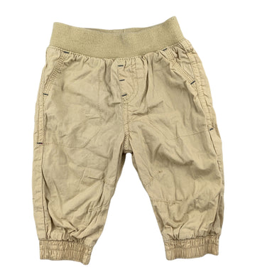Tiny Little Wonders lined beige casual pants, elasticated, size 00, Pre-loved