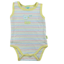 Load image into Gallery viewer, Pumpkin Patch striped cotton singletsuit / romper, size 00, Pre-loved