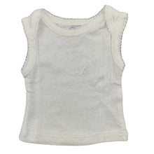 Load image into Gallery viewer, Bebe by Minihaha white cotton t-shirt / top, size 0000, Pre-loved