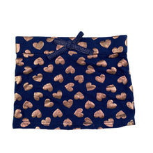 Load image into Gallery viewer, Mango navy &amp; rose gold stretchy skirt, size 0, Pre-loved