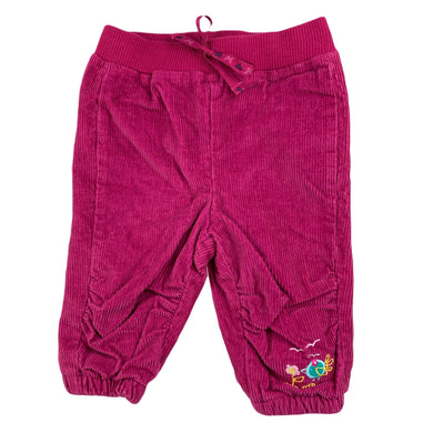 Woolworths cute cotton lined corduroy pants, elasticated, size 00, Pre-loved