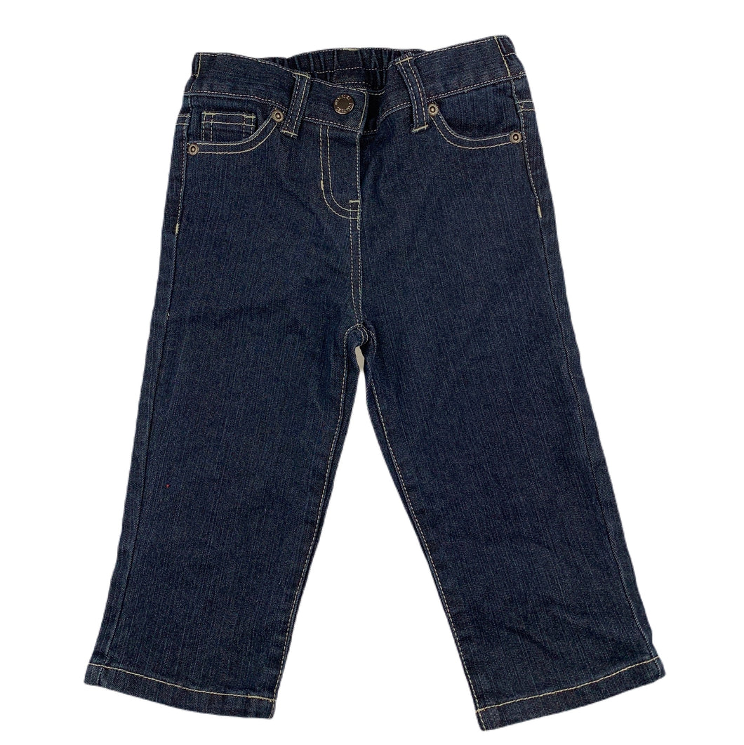 Dymples dark stretch denim jeans / pants, elasticated, size 1, Pre-loved