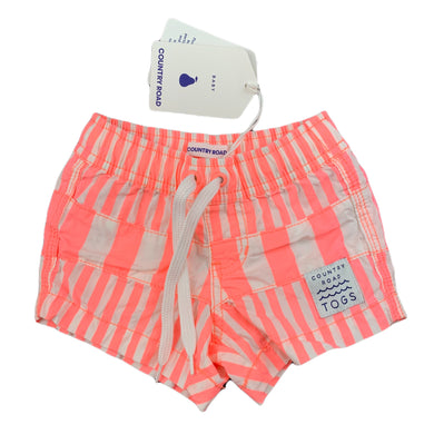Country Road fluoro lightweight cotton shorts / boardies, size 000, BNWT
