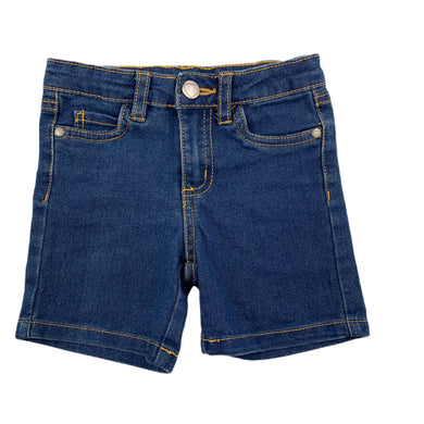 Emerson blue stretch denim jean shorts, adjustable, size 2, Pre-loved