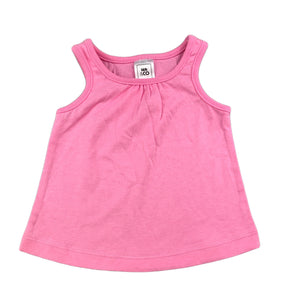 Kids & Co Baby pink cotton tank top / t-shirt, size 000, Pre-loved