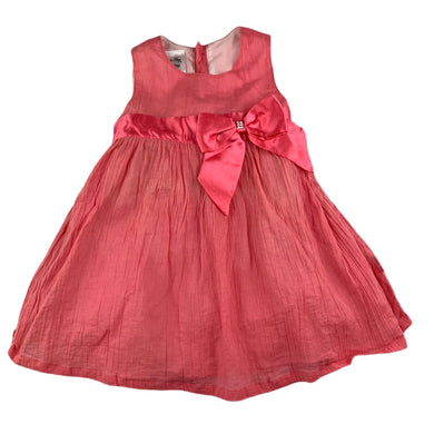 Blue Sky lined pink cotton formal / party dress, size 12 months, Pre-loved