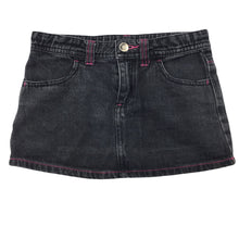 Load image into Gallery viewer, Doghouse dark denim skirt, adjustable waist, size 6, Pre-loved