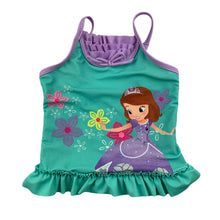 Load image into Gallery viewer, Disney princess swim tank top, size 4, Pre-loved