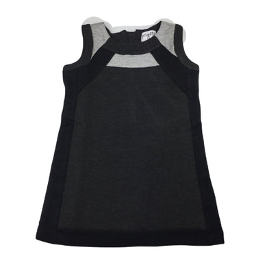 Origami grey sleeveless dress, size 1, Pre-loved