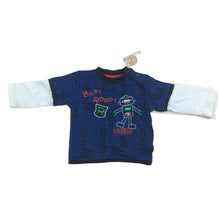 Load image into Gallery viewer, Pumpkin Patch cotton long sleeve t-shirt, robot, size 00, BNWT