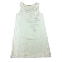 Load image into Gallery viewer, Witchery Kids white cotton sleeveless dress with bow and ruffle detail, size 7, Pre-loved