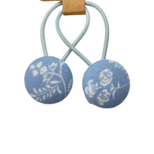 Load image into Gallery viewer, Chambray Floral Hair Ties