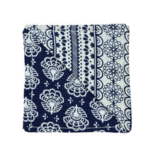 Load image into Gallery viewer, Navy/White Floral Bookmark