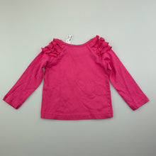 Load image into Gallery viewer, Girls Tiny Little Wonders, pink cotton long sleeve top / tee, EUC, size 000