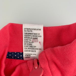 Girls Tiny Little Wonders, pink zip-up sweater, GUC, size 00