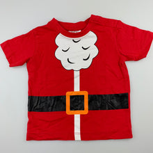 Load image into Gallery viewer, Unisex Lily &amp; Dan, red cotton Christmas t-shirt / top, EUC, size 00
