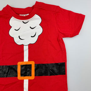 Unisex Lily & Dan, red cotton Christmas t-shirt / top, EUC, size 00