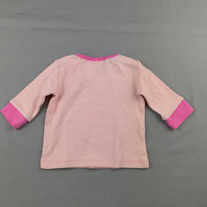Girls Kids & Co Baby, soft cotton long sleeve t-shirt / top, swan, EUC, size 000