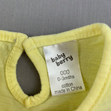 Load image into Gallery viewer, Girls Baby Berry, yellow cotton long sleeve t-shirt / top, daddy, EUC, size 000