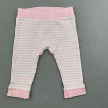 Load image into Gallery viewer, Girls Sprout, pink &amp; white soft cotton leggings / bottoms, GUC, size 00